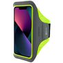 Mobiparts Comfort Fit Handyhalterung Joggen iPhone 13 Pro Sporthülle Neopren Sportarmband - Neon Green