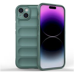 Mobigear Bumpy iPhone 15 Plus Hülle Flexibles TPU Backcover - Grün