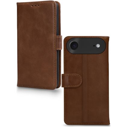 Mobilize Wallet iPhone Air Hülle Echtes Leder Klapphülle Geldbörse - Braun