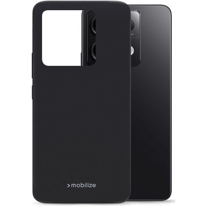 Mobilize Rubber Gelly POCO X6 TPU (flexibel) Backcover - Matt Black