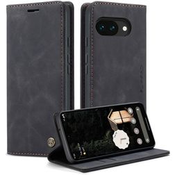 CaseMe 013 Google Pixel 10a Hülle Klapphülle Geldbörse - Schwarz