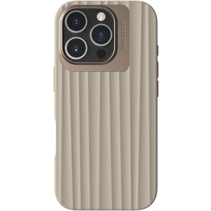 Nudient Bold iPhone 16 Pro MagSafe Hülle Hardcase Backcover - Linen Beige
