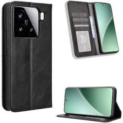 Mobigear Sensation Xiaomi 15 Pro Hülle Klapphülle Geldbörse - Schwarz