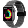 Mobigear Braided Mag Nylon Apple Watch Armband Magnetverschluss - 49/46/45/44 mm - Grau