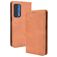 Mobigear Sensation Motorola Edge (2021) Hülle Klapphülle Geldbörse - Cognac
