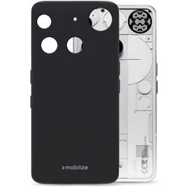 Mobilize Rubber Gelly Nothing Phone (3) Hülle Flexibles TPU Backcover - Schwarz