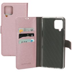 Mobiparts Saffiano Wallet Samsung Galaxy A42 Hülle Klapphülle Geldbörse - Pink