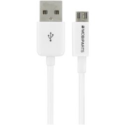 Mobiparts USB-A auf Micro USB Kabel 3 m - Weiß