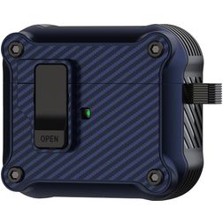 Mobigear Racing Clip Apple AirPods Pro 1 Hardcase Hülle - Blau