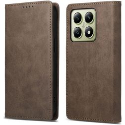 Mobigear Wallet Xiaomi 14T Hülle Klapphülle Geldbörse - Braun