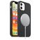 Mobigear Rubber Touch iPhone 12 Mini Silikon MagSafe Backcover - Schwarz