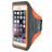 Mobiparts Comfort Fit Handyhalterung Joggen iPhone 8 Sporthülle Neopren Sportarmband - Neon Orange