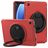 Mobigear RingGuard Samsung Galaxy Tab A9 Plus (2023) Hülle Kunststoff,Silikon Backcover + Ständer - Rot