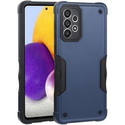 Mobigear Non-slip Armor Samsung Galaxy A73 Hülle Hardcase Backcover Stoßfest - Blau