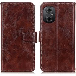 Mobigear Basic POCO M5 Hülle Klapphülle Geldbörse - Braun
