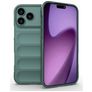 Mobigear Bumpy iPhone 18 Pro Max Hülle Flexibles TPU Backcover - Grün