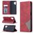 Mobigear Rhombus Slim Samsung Galaxy A32 5G Hülle Klapphülle - Rot