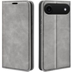 Mobigear Retro Slim iPhone Air Hülle Klapphülle Geldbörse - Grau