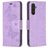 Mobigear Butterfly Samsung Galaxy A24 Hülle Klapphülle Geldbörse - Lila