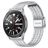 Mobigear Seven Bead Edelstahl Smartwatch Armband Klappschließe - 20 mm - Silber