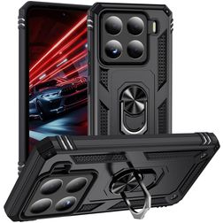 Mobigear Armor ring Xiaomi 15 Hülle Hardcase Backcover Stoßfest mit Ringhalter - Schwarz