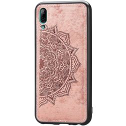 Mobigear Shockproof Embossed Mandala Case Rose Gold Huawei Y7 Pro (2019)