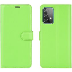 Mobigear Classic Samsung Galaxy A52s 5G Hülle Klapphülle Geldbörse - Grün