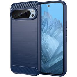 Mobigear Brushed Slim Google Pixel 9 Pro Hülle Flexibles TPU Backcover - Blau Mobigear Brushed Slim Google Pixel 9 Pro Hülle Flexibles TPU Backcover - Blau