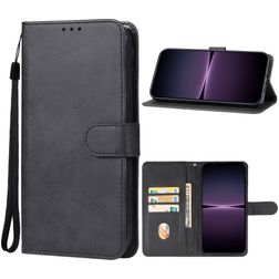 Mobigear Wallet Sony Xperia 1 V Hülle Klapphülle Geldbörse - Schwarz