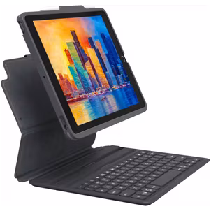 ZAGG Pro Keys iPad 10 (2022) Hülle QWERTY Bluetooth Tastatur Klapphülle + Stifthalter - Schwarz