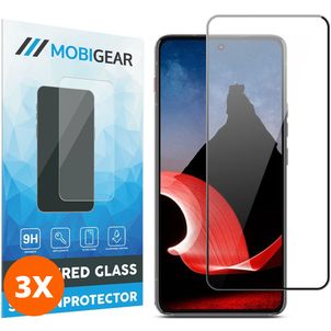Mobigear Premium Motorola ThinkPhone Panzerglas Gehärtetes Glas Displayschutz - Hüllenfreundlich - Schwarz (3er Pack)