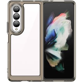 Mobigear Crystal Samsung Galaxy Z Fold 4 Hülle Hardcase Backcover - Transparent / Grau