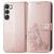 Mobigear Clover Samsung Galaxy A54 Hülle Klapphülle Geldbörse - Roségold