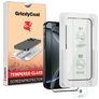 GrizzlyCoat AlignPro iPhone 16 Pro Panzerglas Gehärtetes Glas Displayschutz - Hüllenfreundlich + Applikator - Schwarz