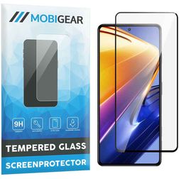 Mobigear Premium POCO F4 GT Panzerglas Displayschutz - Hüllenfreundlich - Schwarz