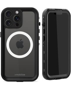 Mobilize Waterproof iPhone 15 Pro Max Wasserdicht MagSafe Hülle Hardcase Backcover - Schwarz