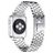 Mobigear Honeycomb Edelstahl Apple Watch Armband Dornschließe - 49/46/45/44 mm - Silber
