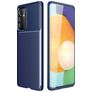 Mobigear Racing Samsung Galaxy A82 5G Hülle Flexibles TPU Backcover - Blau