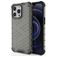 Mobigear Honeycomb iPhone 14 Hülle Hardcase Backcover Stoßfest - Schwarz