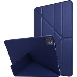Mobigear Origami iPad Air 11 Zoll (2025) Hülle Klapphülle - Dunkelblau