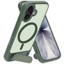 Mobiparts Hardcover iPhone 17 MagSafe Hülle Hardcase Backcover mit Ständer - Satin Green