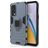 Mobigear Armor Ring OnePlus Nord 2 Hülle Hardcase Backcover Stoßfest mit Ringhalter - Blau