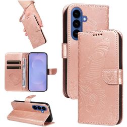 Mobigear Butterfly Samsung Galaxy S26 Hülle Klapphülle Geldbörse - Roségold