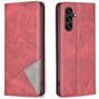 Mobigear Rhombus Slim Samsung Galaxy A56 Hülle Klapphülle - Rot