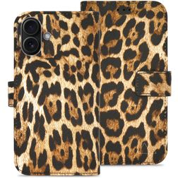 My Style Flex Wallet iPhone 16 Hülle Klapphülle Geldbörse - Wild Leopard