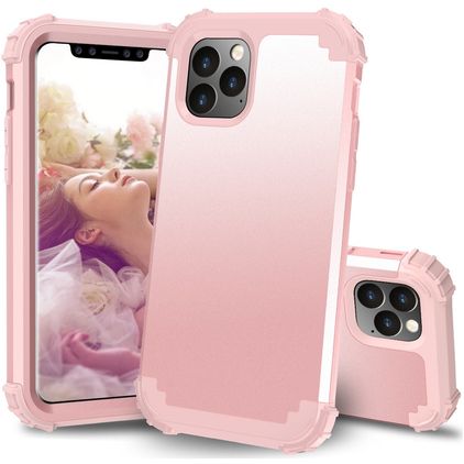 Mobigear Ultra Tough iPhone 11 Pro Max Hülle Hardcase Backcover Stoßfest - Roségold