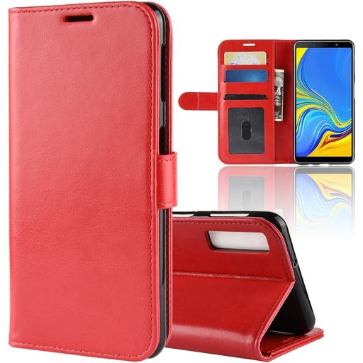 Mobigear Wallet Samsung Galaxy A7 (2018) Hülle Klapphülle Geldbörse - Rot