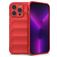 Mobigear Bumpy iPhone 14 Pro Max Hülle Flexibles TPU Backcover - Rot