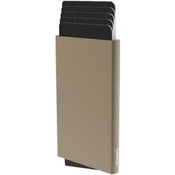 Valenta Cardprotector Plus Aluminium Kartenhalter - 5 Karten - MagSafe-kompatibel - Titanium Gold
