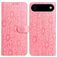 Mobigear Flowers iPhone Air Hülle Klapphülle Geldbörse - Pink
